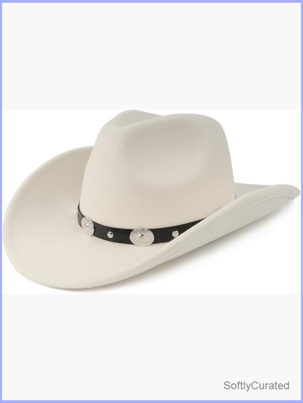 Plus Size Felt Cowboy Hat with Adjustable Strap Wide Brim Western Fedora Hat